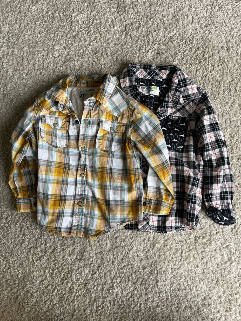 Plaid Button-Down Boys’ Shirts